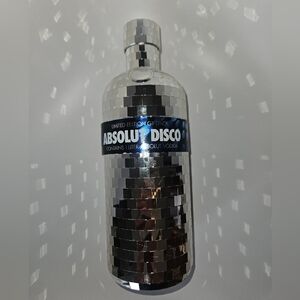 Limited Edition Absolut Vodka Disco Mirror Bottle